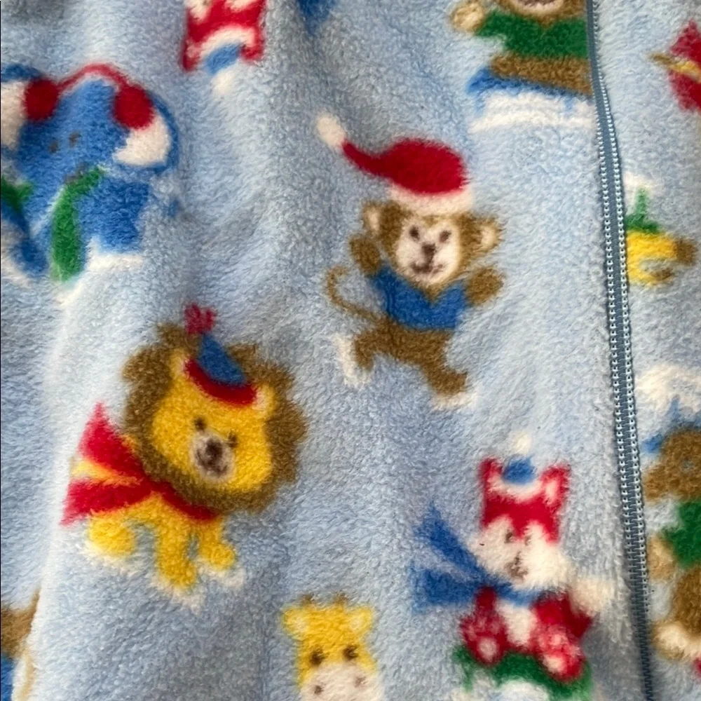 Garanimals Blue Winter Animals and Black Camouflage Baby Boy Fleece Footies